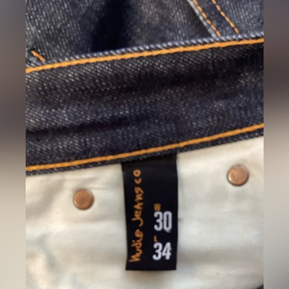 Men’s Nudie Jeans, Average Joe, Straight leg, dry heavy, 30 waist/ 34 leg - Picture 10 of 12